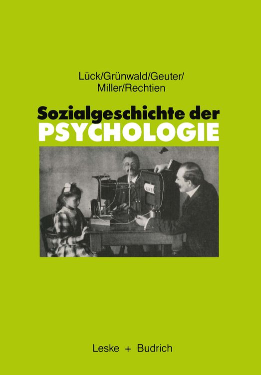 Produktbild: Sozialgeschichte der Psychologie