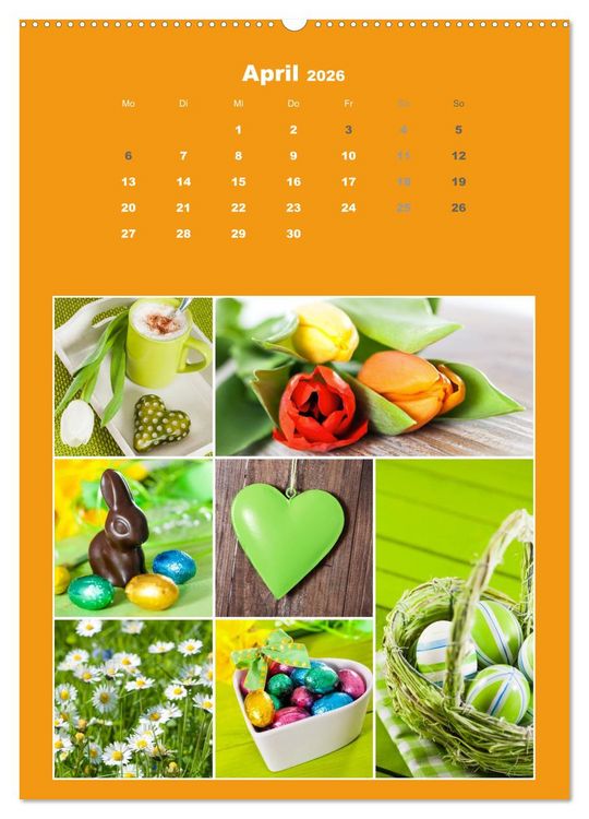 Produktbild: Der kunterbunte Collagen Kalender (hochwertiger Premium Wandkalender 2026 DIN A2 hoch), Kunstdruck in Hochglanz