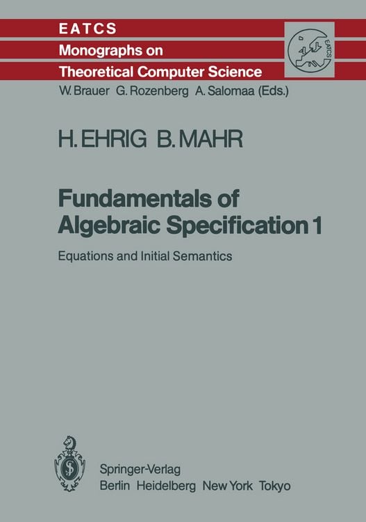 Produktbild: Fundamentals of Algebraic Specification 1