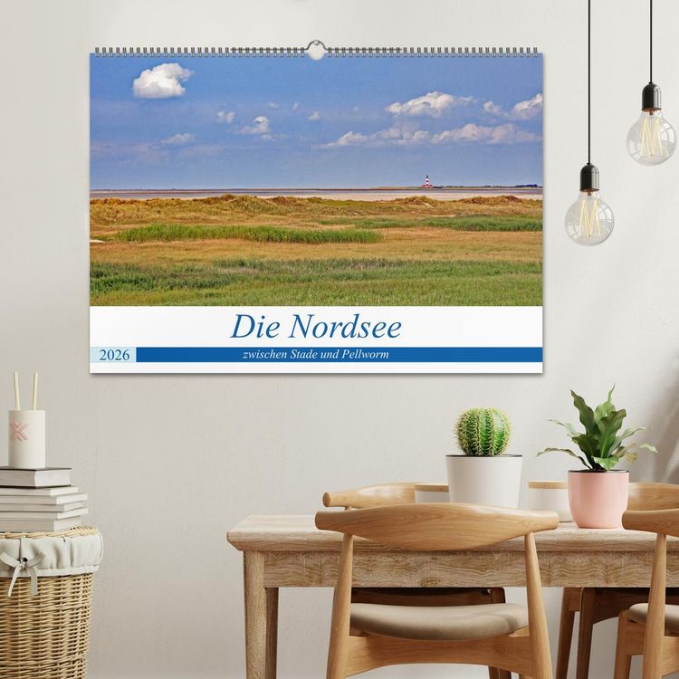 Produktbild: Die Nordsee zwischen Stade und Pellworm (Wandkalender 2026 DIN A2 quer), CALVENDO Monatskalender