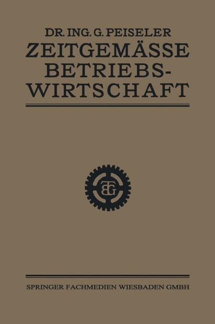 Produktbild: Zeitgem&auml;sse Betriebswirtschaft