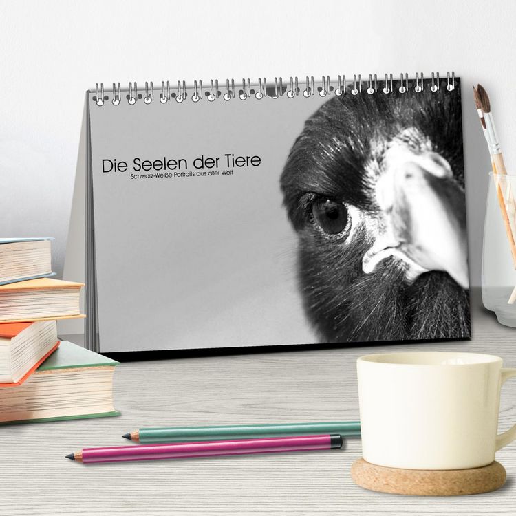 Produktbild: Die Seelen der wilden Tiere (Tischkalender 2026 DIN A5 quer), CALVENDO Monatskalender