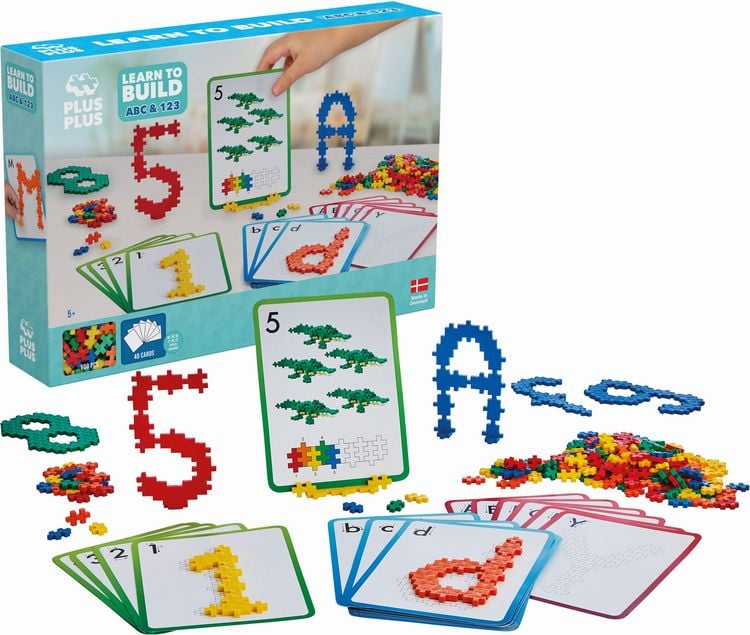 Produktbild: PLUS PLUS - 600 Kreativ Bausteine ABC & 123