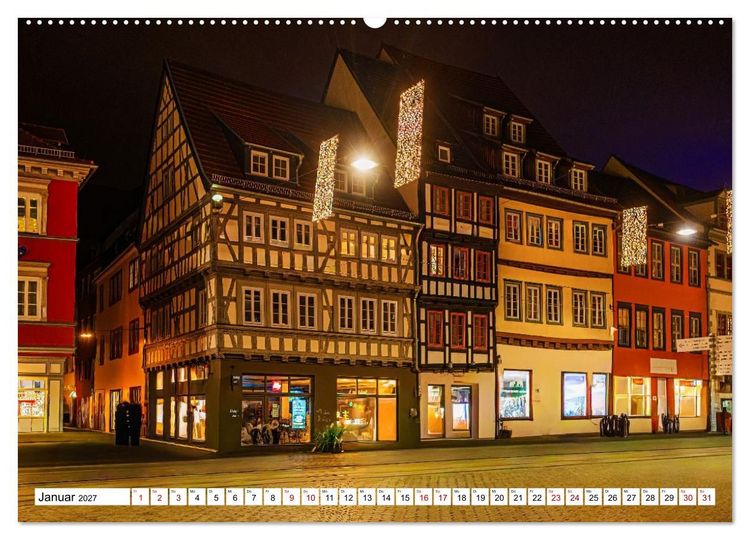 Produktbild: Mein Erfurt - Hier bin ch zu Hause (Wandkalender 2027 DIN A2 quer), CALVENDO Monatskalender