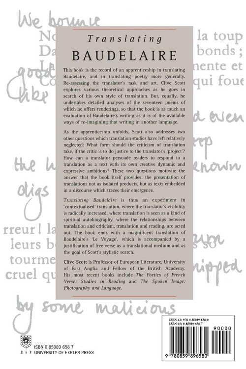 Produktbild: Translating Baudelaire