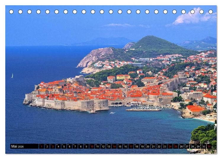 Produktbild: Kroatien (Tischkalender 2026 DIN A5 quer), CALVENDO Monatskalender