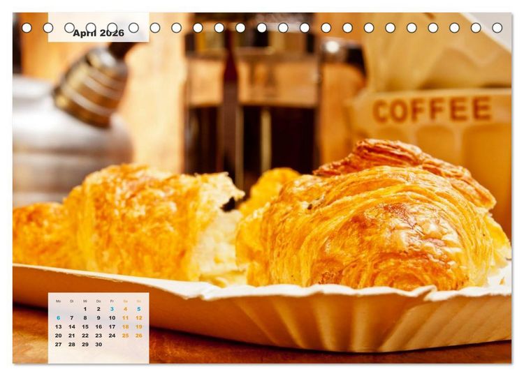 Produktbild: KAFFEE 2026 (Tischkalender 2026 DIN A5 quer), CALVENDO Monatskalender