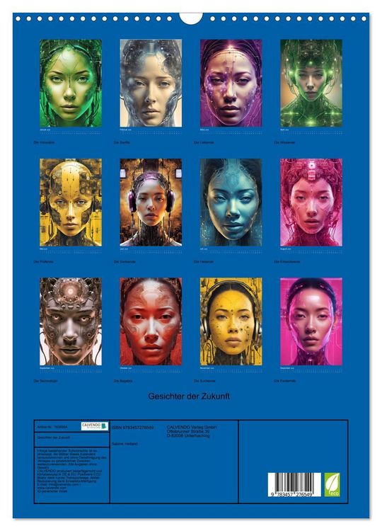Produktbild: Gesichter der Zukunft (Wandkalender 2026 DIN A3 hoch), CALVENDO Monatskalender