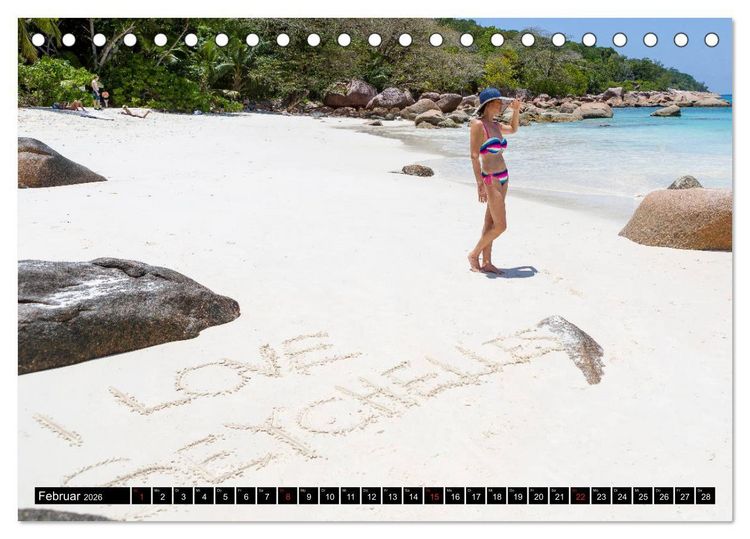 Produktbild: Seychellen. Sonneninseln - Mah&eacute;, La Digue, Praslin (Tischkalender 2026 DIN A5 quer), CALVENDO Monatskalender