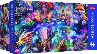 Produktbild: Puzzles - "8000 Premium Plus"- Colorful World_ Mix 70%