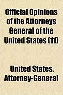 Produktbild: Official Opinions of the Attorneys General of the United States (11)