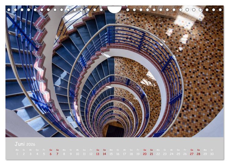 Produktbild: Hamburger Treppenspiralen (Wandkalender 2026 DIN A4 quer), CALVENDO Monatskalender