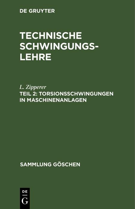 Produktbild: Torsionsschwingungen in Maschinenanlagen