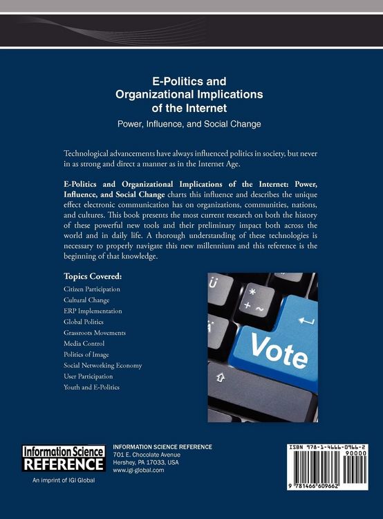 Produktbild: E-Politics and Organizational Implications of the Internet
