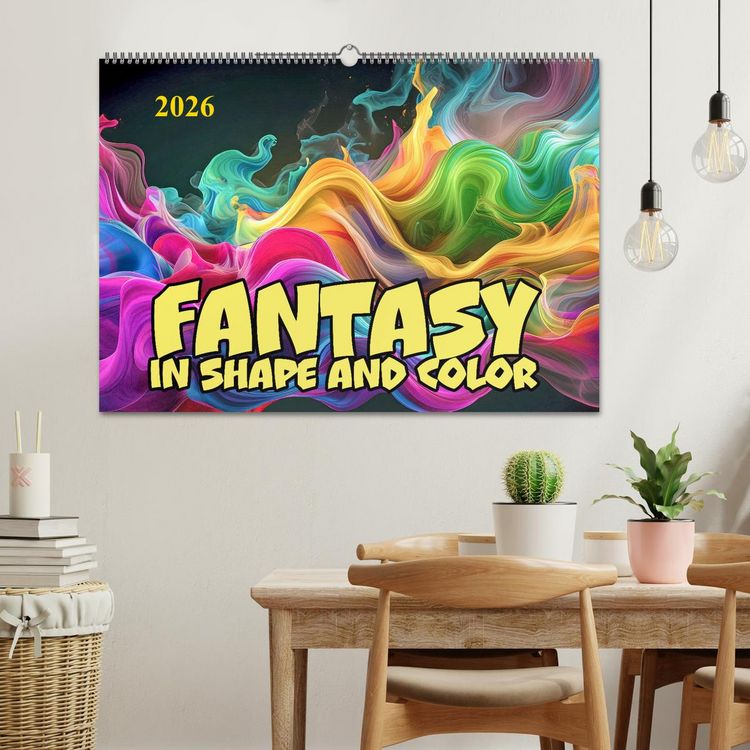 Produktbild: Fantasy in shape and color (Wall Calendar 2026 DIN A2 landscape), CALVENDO 12 Month Wall Calendar