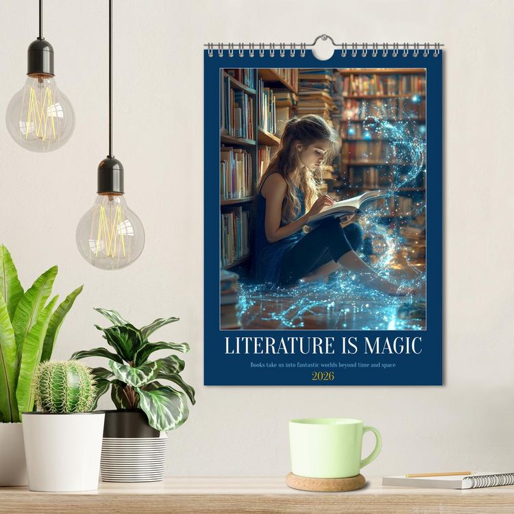 Produktbild: Literature is Magic (Wall Calendar 2026 DIN A4 portrait), CALVENDO 12 Month Wall Calendar