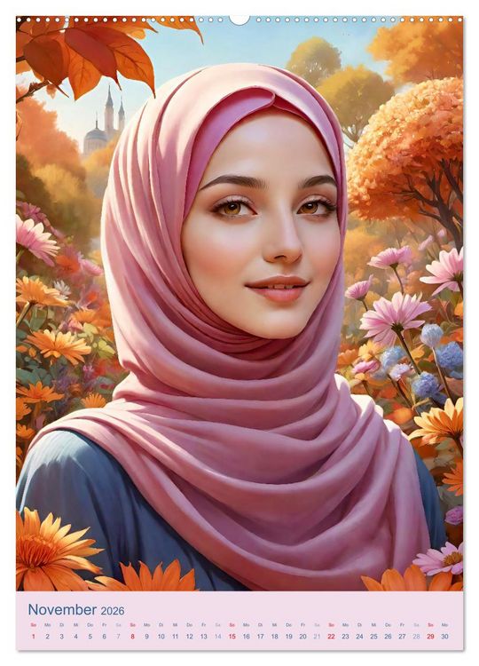 Produktbild: Stolze Muslima (Wandkalender 2026 DIN A2 hoch), CALVENDO Monatskalender