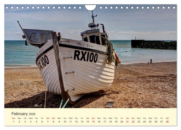 Produktbild: The Hastings Fishing Fleet (Wall Calendar 2026 DIN A4 landscape), CALVENDO 12 Month Wall Calendar