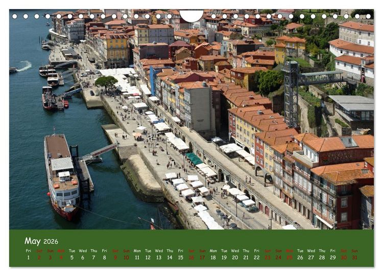 Produktbild: Colorful Porto (Wall Calendar 2026 DIN A4 landscape), CALVENDO 12 Month Wall Calendar