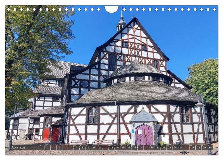 Produktbild: Schweidnitz in Polen mit Friedenskirche (Wandkalender 2026 DIN A4 quer), CALVENDO Monatskalender