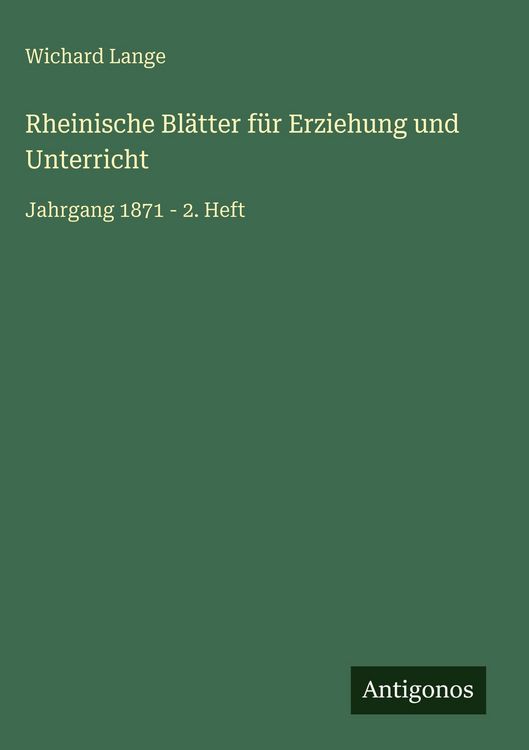 Produktbild: Rheinische Bl&auml;tter f&uuml;r Erziehung und Unterricht