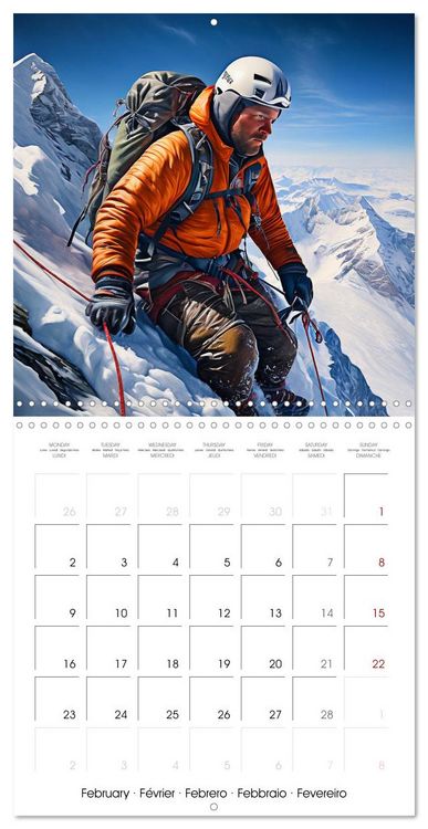 Produktbild: Mountaineers - Extreme mountaineering (Wall Calendar 2026 12 &times; 12 Inch) CALVENDO 12 Month Wall Calendar