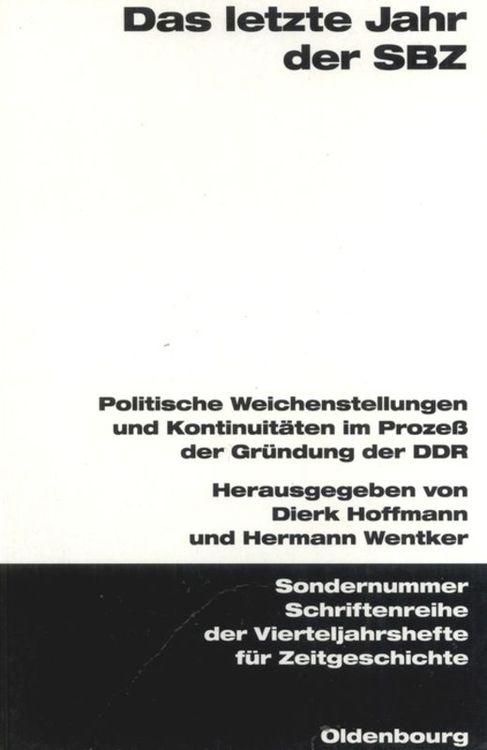 Produktbild: Das letzte Jahr der SBZ