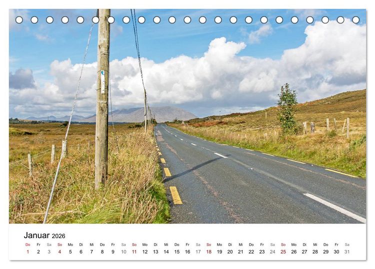 Produktbild: Irlands wilder Nordwesten, zwischen Galway und Fanad Head Lighthouse (Tischkalender 2026 DIN A5 quer), CALVENDO Monatskalender