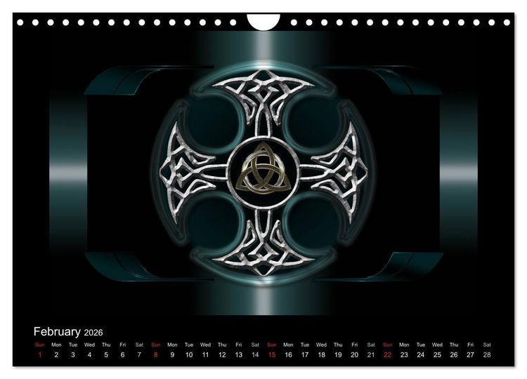 Produktbild: Celtic Symbols (Wall Calendar 2026 DIN A4 landscape), CALVENDO 12 Month Wall Calendar