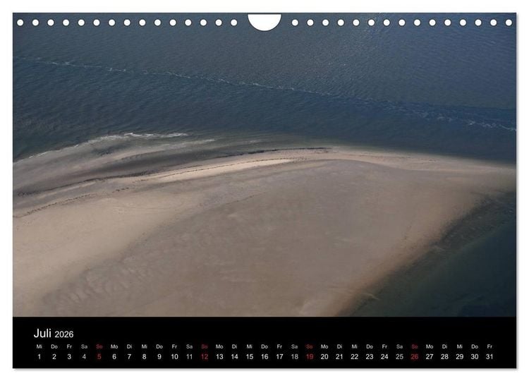 Produktbild: Die Nordseek&uuml;ste (Wandkalender 2026 DIN A4 quer), CALVENDO Monatskalender