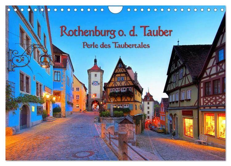 Produktbild: Rothenburg o. d. Tauber - Perle des Taubertales (Wandkalender 2026 DIN A4 quer), CALVENDO Monatskalender