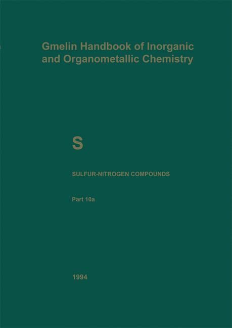 Produktbild: S Sulfur-Nitrogen Compounds
