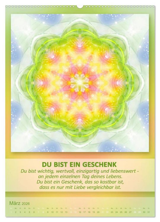 Produktbild: Light Energy Mandalas - Kalender - Vol. 1 (Wandkalender 2026 DIN A2 hoch), CALVENDO Monatskalender
