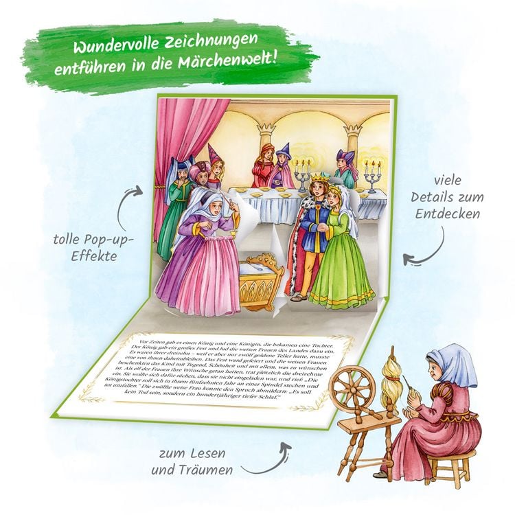 Produktbild: Tr&ouml;tsch M&auml;rchenbuch Pop-up-Buch Dornr&ouml;schen