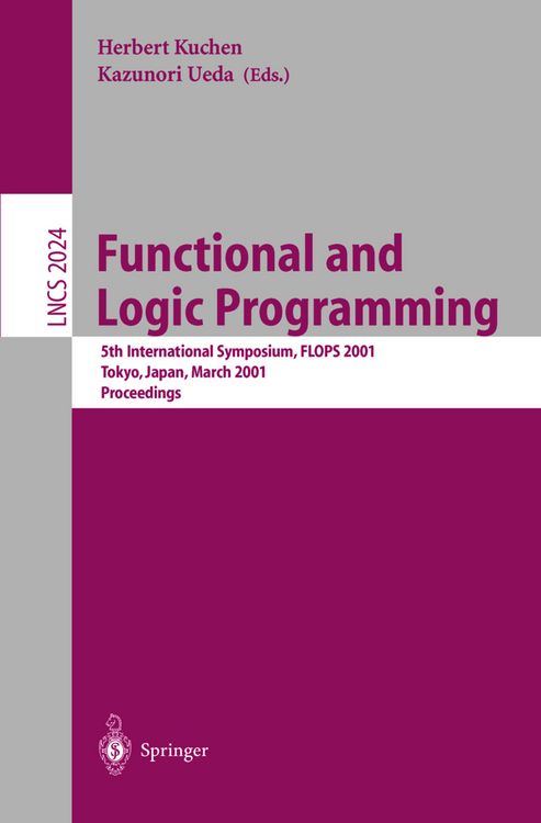 Produktbild: Functional and Logic Programming