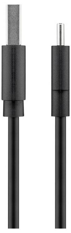 Produktbild: Goobay USB-Kabel USB 2.0 USB-C&reg; Stecker, USB-A Stecker 1.00 m Schwarz animierter Ladevorgang 45735