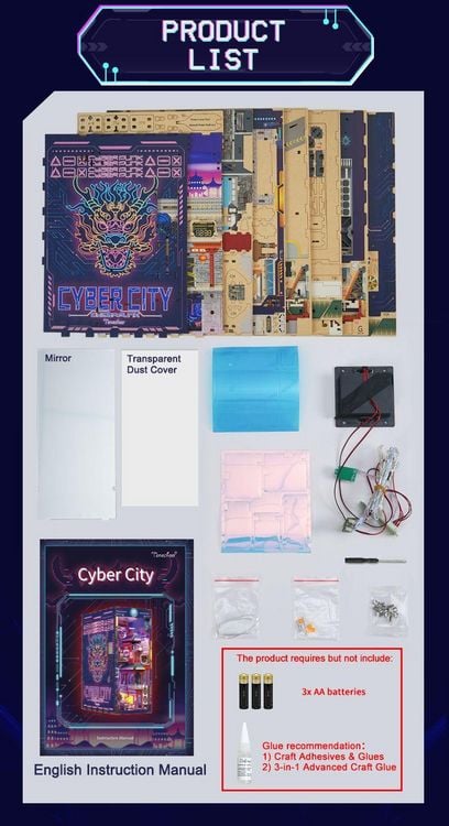 Produktbild: Book Nook DIY B&uuml;cherecke Cyber City