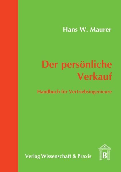 Produktbild: Der pers&ouml;nliche Verkauf.