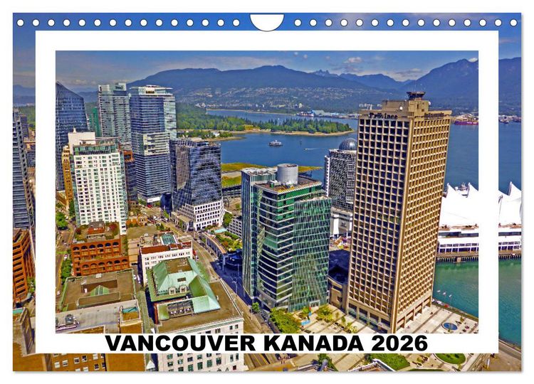 Produktbild: Vancouver Kanada 2026 (Wandkalender 2026 DIN A4 quer), CALVENDO Monatskalender