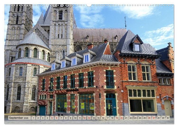 Produktbild: Tournai - Malerisches Belgien (hochwertiger Premium Wandkalender 2026 DIN A2 quer), Kunstdruck in Hochglanz