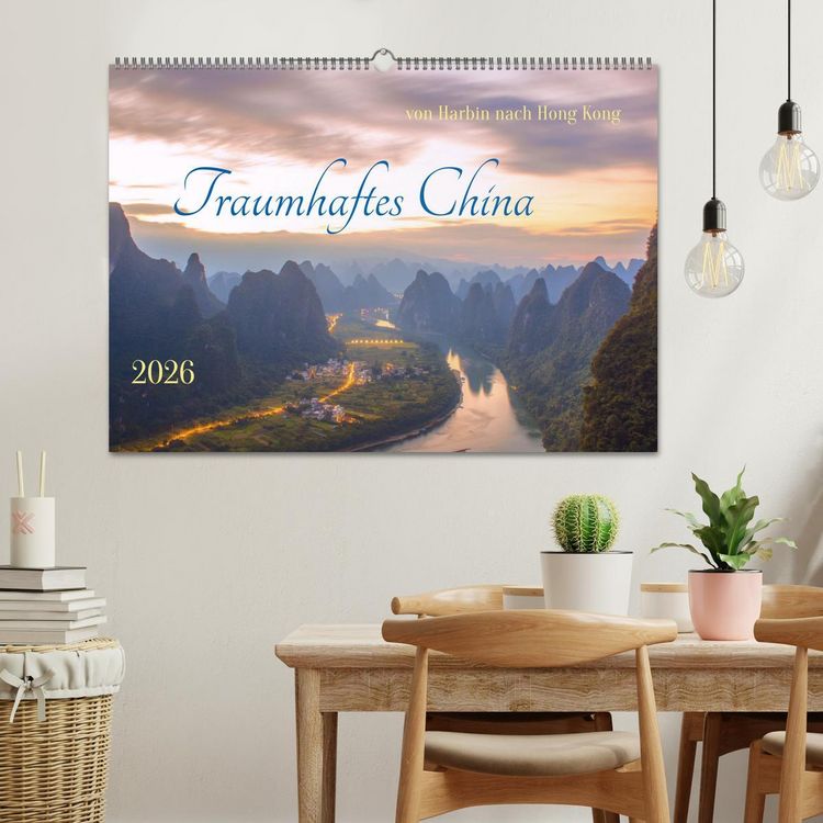 Produktbild: Traumhaftes China (Wandkalender 2026 DIN A2 quer), CALVENDO Monatskalender