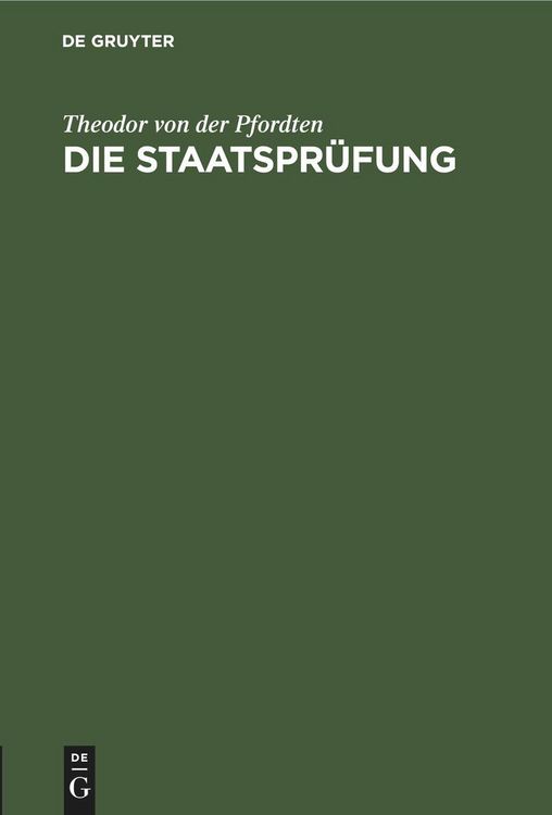 Produktbild: Die Staatspr&uuml;fung