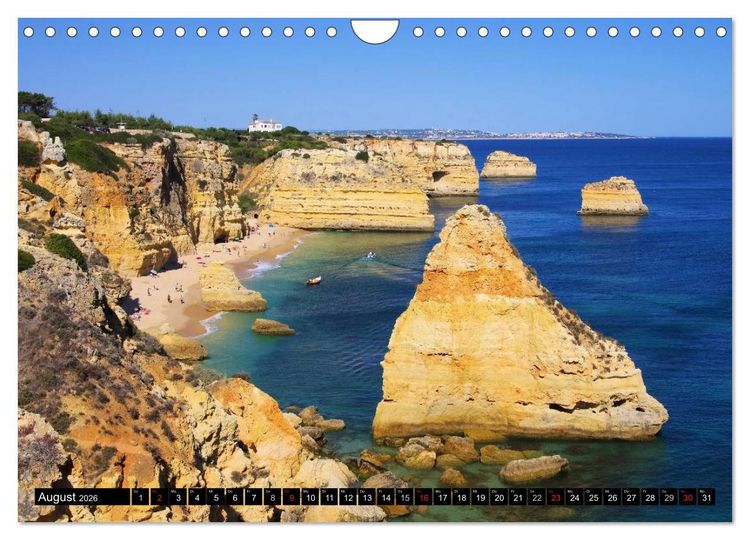 Produktbild: Algarve (Wandkalender 2026 DIN A4 quer), CALVENDO Monatskalender