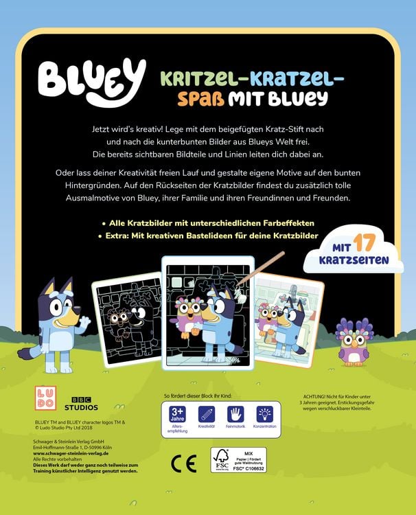 Produktbild: Bluey Mein Kritzel-Kratzel-Block