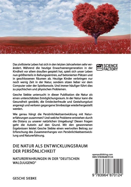 Produktbild: Die Natur als Entwicklungsraum der Pers&ouml;nlichkeit
