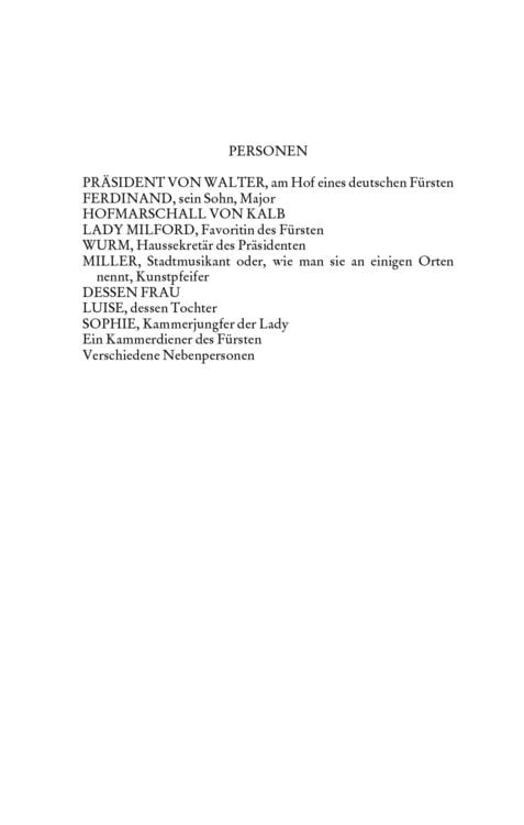 Produktbild: Kabale und Liebe