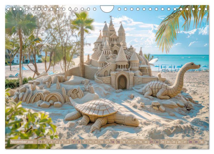 Produktbild: Sandkunstwerke - Einfach faszinierend (Wandkalender 2026 DIN A4 quer), CALVENDO Monatskalender