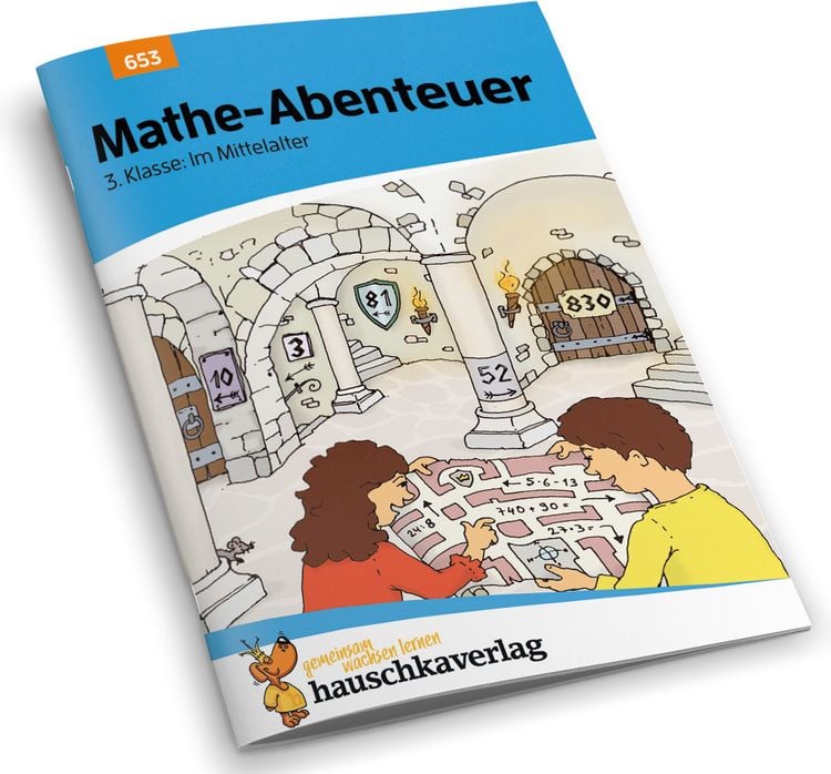 Produktbild: &Uuml;bungsheft 3. Klasse - Mathe-Abenteuer im Mittelalter