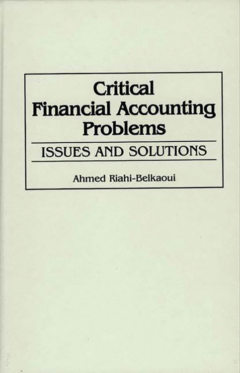 Produktbild: Critical Financial Accounting Problems