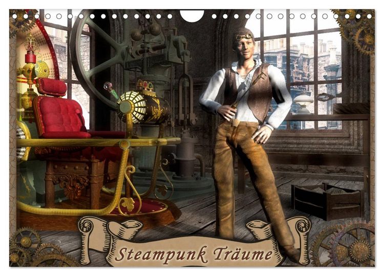Produktbild: Steampunk Tr&auml;ume (Wandkalender 2026 DIN A4 quer), CALVENDO Monatskalender